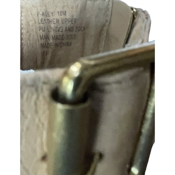 Steve Madden Haley Y2K Studded Gladiator Wrap Nude Tan Wedge Sandals Size 10 M - Picture 10 of 10